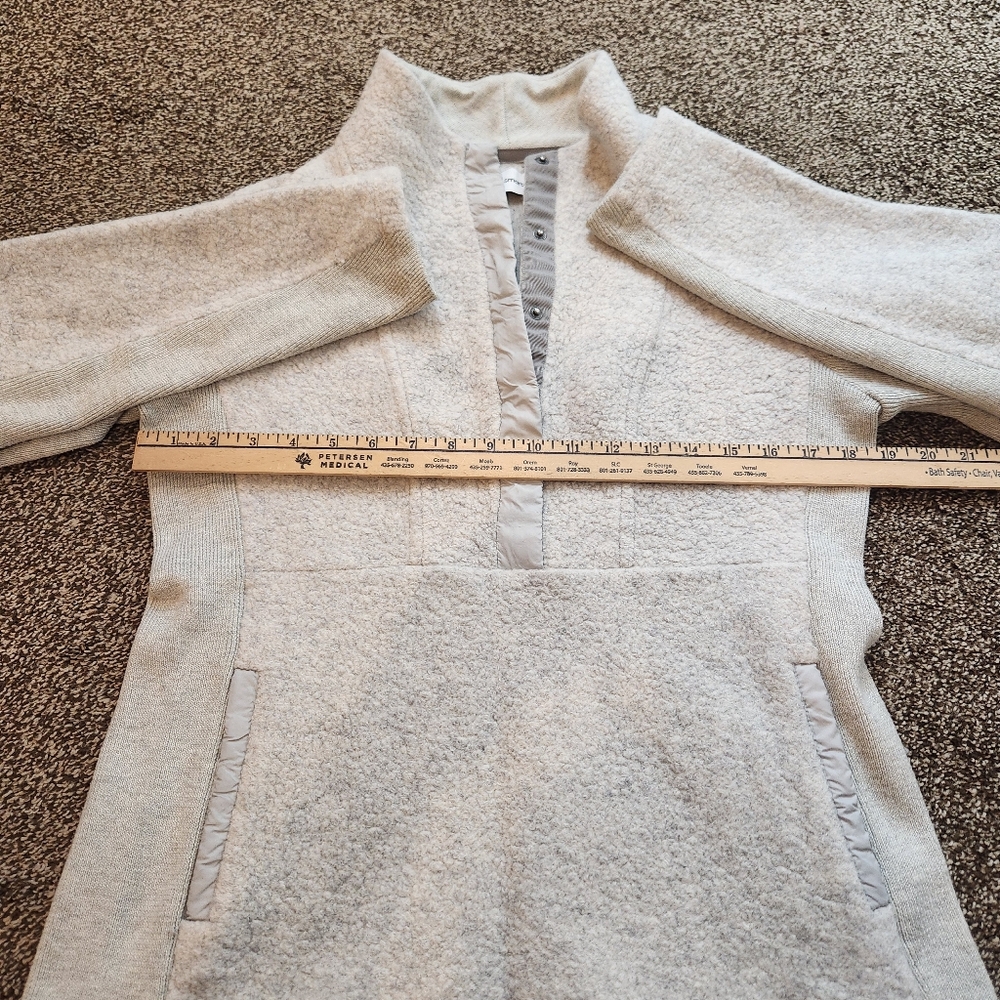Smartwool Anchorline Sherpa Pullover Size Medium In Ash Heather - Picture 4 of 5